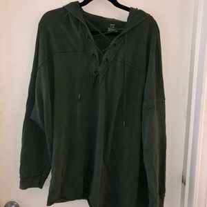 Dark green comfortable cozy aerie sweatshirt XL